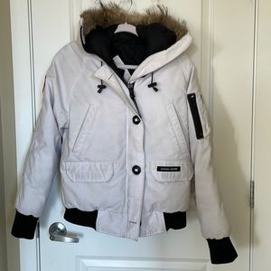 White Canada Goose bomber M